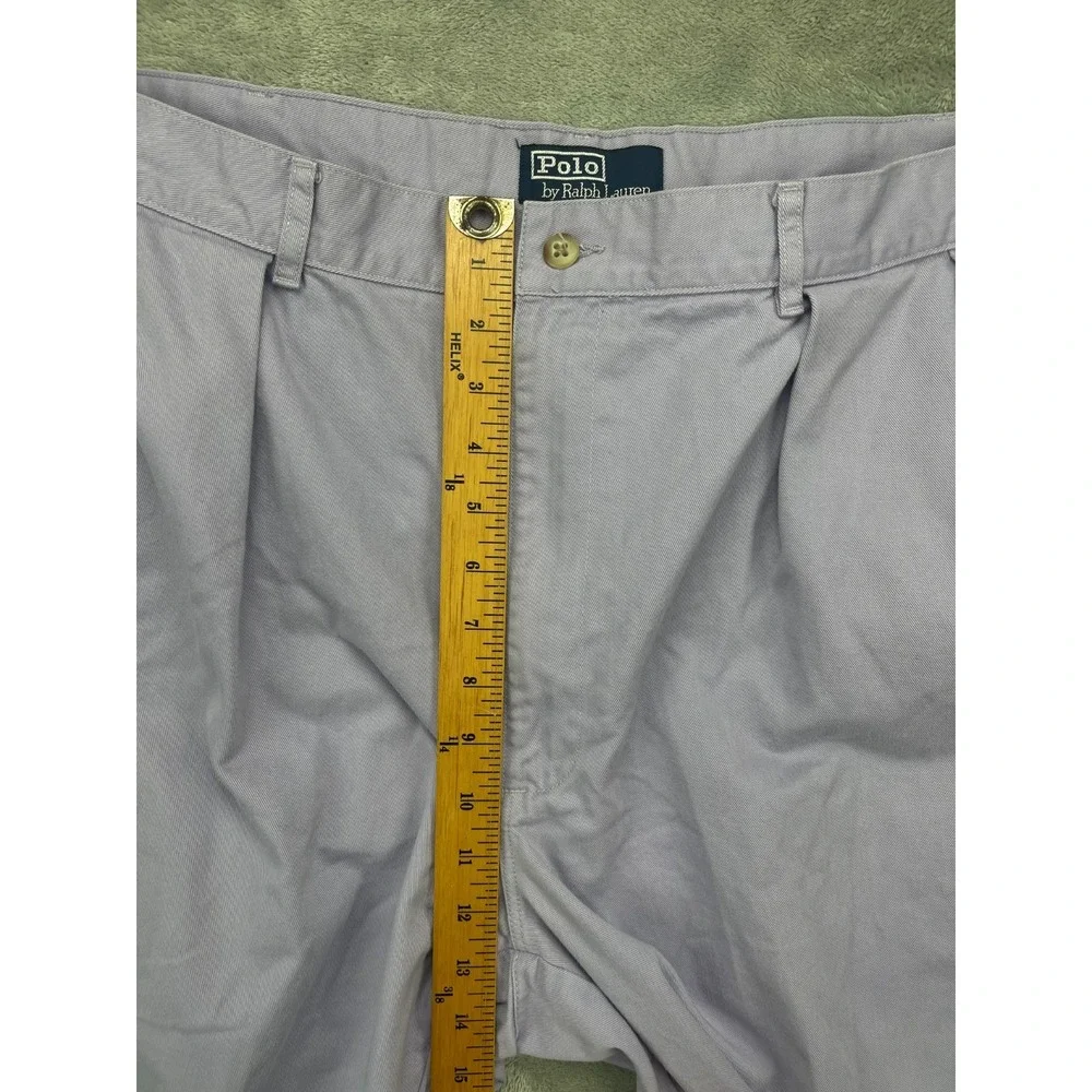 Polo by‎ Ralph Lauren Men's Shorts 42 Light Lavender Pleated Cotton